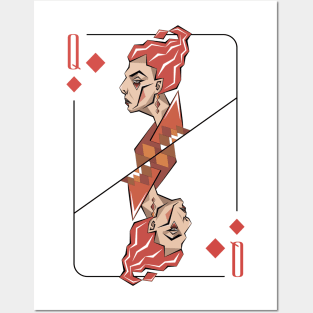 The Queen of diamonds Posters and Art